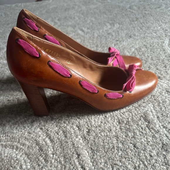Ralph Lauren Brown Heeled Shoes - Picture 2 of 5
